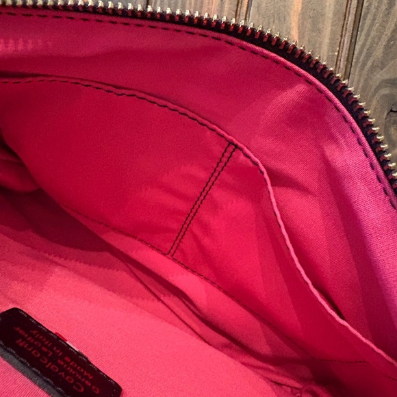 Cavalcanti LARGE Animal Print Leather Calf Hair cosmetics clutch bag strap Italy - Picture 6 of 6